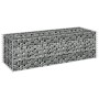 Arriate de gaviones de acero galvanizado 90x30x30 cm