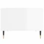 Mesa de centro madera contrachapada blanco brillo 60x50x36,5 cm de vidaXL, Mesas de centro - Ref: Foro24-830534, Precio: 47,6...