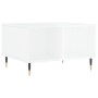 Mesa de centro madera contrachapada blanco brillo 60x50x36,5 cm de vidaXL, Mesas de centro - Ref: Foro24-830534, Precio: 47,9...