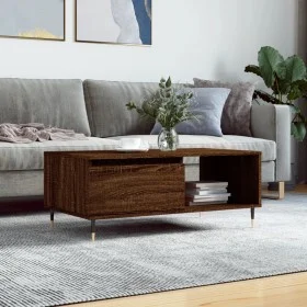 Couchtisch aus braunem Eichensperrholz, 90 x 50 x 36,5 cm von vidaXL, Couchtisch - Ref: Foro24-830563, Preis: 62,22 €, Rabatt: %
