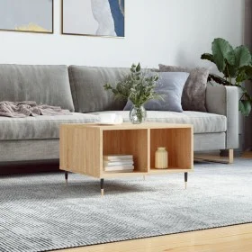 Couchtisch aus Sonoma-Eichensperrholz, 60 x 50 x 36,5 cm von vidaXL, Couchtisch - Ref: Foro24-830535, Preis: 43,50 €, Rabatt: %
