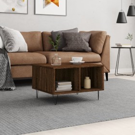 Couchtisch aus braunem Eichensperrholz, 60 x 50 x 36,5 cm von vidaXL, Couchtisch - Ref: Foro24-830547, Preis: 44,19 €, Rabatt: %