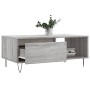 Mesa de centro madera contrachapada gris Sonoma 90x50x36,5 cm de vidaXL, Mesas de centro - Ref: Foro24-830570, Precio: 62,99 €