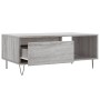 Mesa de centro madera contrachapada gris Sonoma 90x50x36,5 cm de vidaXL, Mesas de centro - Ref: Foro24-830570, Precio: 62,99 €