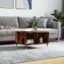 Mesa de centro madera contrachapada roble ahumado 60x50x36,5 cm de vidaXL, Mesas de centro - Ref: Foro24-830537, Precio: 43,9...