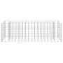 Arriate de gaviones de acero galvanizado 90x30x30 cm