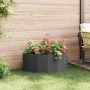 Jardinera Negro 90 x 45 x 35 cm Acero