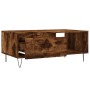 Mesa de centro madera contrachapada roble ahumado 90x50x36,5 cm