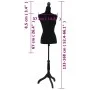 Maniquí de busto de mujer de modista negro de vidaXL, Galanes de noche - Ref: Foro24-30028, Precio: 112,45 €, Descuento: %