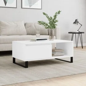 Couchtisch aus weißem Sperrholz, 90 x 50 x 36,5 cm von vidaXL, Couchtisch - Ref: Foro24-830572, Preis: 74,06 €, Rabatt: %