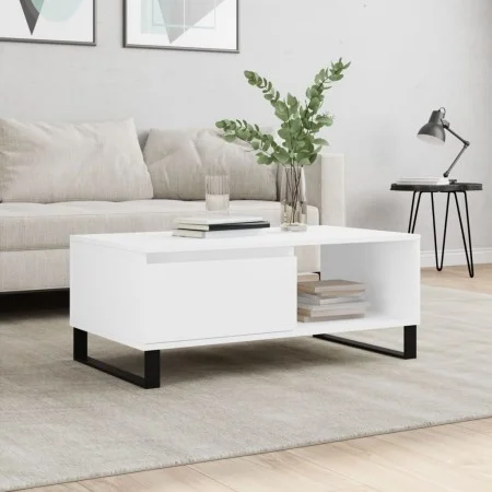 Couchtisch aus weißem Sperrholz, 90 x 50 x 36,5 cm von vidaXL, Couchtisch - Ref: Foro24-830572, Preis: 74,06 €, Rabatt: %