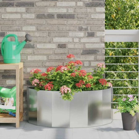Jardinera Plateado 90 x 45 x 35 cm Acero Galvanizado en Maceteros y jardineras | Comprar online en Foro24