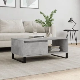 Mesa de centro madera contrachapada gris hormigón 90x50x36,5 cm de vidaXL, Mesas de centro - Ref: Foro24-830576, Precio: 68,1...