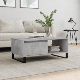 Mesa de centro madera contrachapada gris hormigón 90x50x36,5 cm de vidaXL, Mesas de centro - Ref: Foro24-830576, Precio: 68,6...