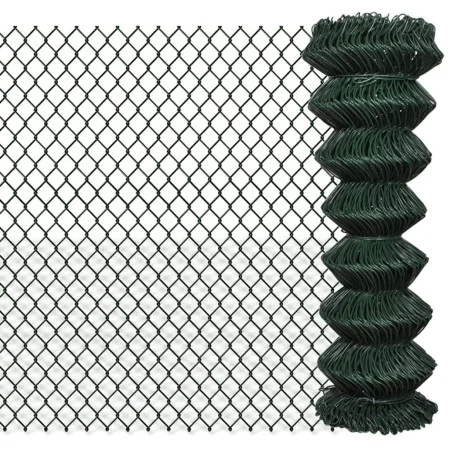 Valla de tela metálica acero verde 1,25x25 m de vidaXL, Paneles de vallas - Ref: Foro24-140350, Precio: 98,68 €, Descuento: %