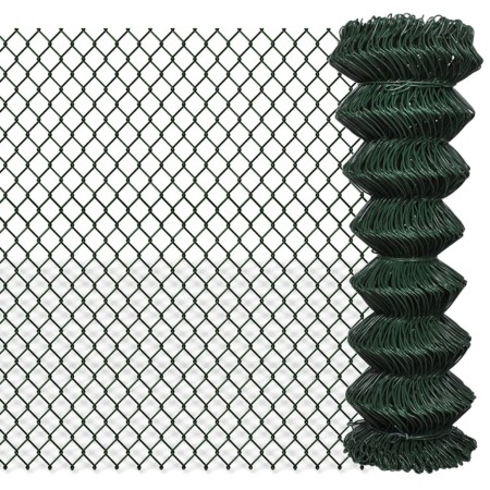 Valla de tela metálica acero verde 1,25x25 m de vidaXL, Paneles de vallas - Ref: Foro24-140350, Precio: 100,16 €, Descuento: %