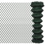 Grüner Maschendrahtzaun aus Stahl 1,25 x 25 m von vidaXL, Zaunpaneele - Ref: Foro24-140350, Preis: 100,16 €, Rabatt: %