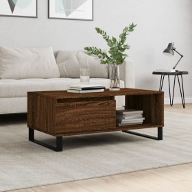Couchtisch aus braunem Eichensperrholz, 90 x 50 x 36,5 cm von vidaXL, Couchtisch - Ref: Foro24-830579, Preis: 63,69 €, Rabatt: %