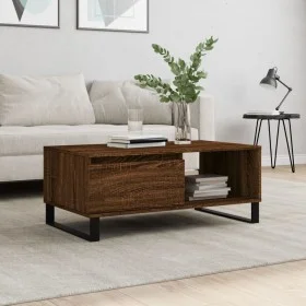 Couchtisch aus braunem Eichensperrholz, 90 x 50 x 36,5 cm von vidaXL, Couchtisch - Ref: Foro24-830579, Preis: 63,31 €, Rabatt: %