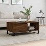 Mesa de centro madera contrachapada marrón roble 90x50x36,5 cm de vidaXL, Mesas de centro - Ref: Foro24-830579, Precio: 63,69...