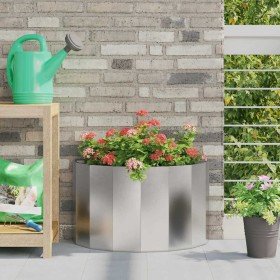 Jardinera Plateado 60 x 30 x 35 cm Acero inoxidable en Maceteros y jardineras | Comprar online en Foro24