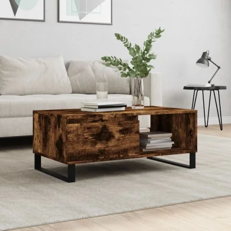 Couchtisch aus geräuchertem Eichensperrholz, 90 x 50 x 36,5 cm von vidaXL, Couchtisch - Ref: Foro24-830577, Preis: 61,46 €, R...