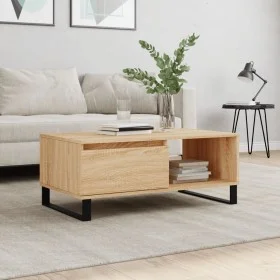 Couchtisch aus Sonoma-Eichensperrholz, 90 x 50 x 36,5 cm von vidaXL, Couchtisch - Ref: Foro24-830575, Preis: 65,88 €, Rabatt: %