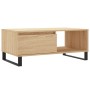 Mesa de centro madera contrachapada roble Sonoma 90x50x36,5 cm de vidaXL, Mesas de centro - Ref: Foro24-830575, Precio: 72,25...