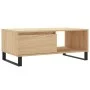 Mesa de centro madera contrachapada roble Sonoma 90x50x36,5 cm de vidaXL, Mesas de centro - Ref: Foro24-830575, Precio: 65,88...
