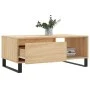 Mesa de centro madera contrachapada roble Sonoma 90x50x36,5 cm de vidaXL, Mesas de centro - Ref: Foro24-830575, Precio: 65,88...