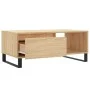 Mesa de centro madera contrachapada roble Sonoma 90x50x36,5 cm de vidaXL, Mesas de centro - Ref: Foro24-830575, Precio: 65,88...