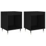 Mesitas de noche 2 uds madera de ingeniería negro 40x35x50 cm de vidaXL, Mesitas de noche - Ref: Foro24-830703, Precio: 55,72...