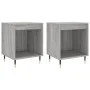 Bedside table 2 units engineered wood gray Sonoma 40x35x50 cm by vidaXL, Nightstands - Ref: Foro24-830713, Price: 47,77 €, Di...