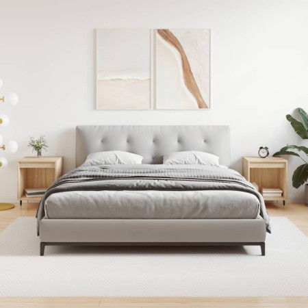 Mesitas noche 2 uds madera ingeniería roble Sonoma 40x35x50 cm de vidaXL, Mesitas de noche - Ref: Foro24-830707, Precio: 56,14 €