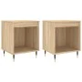 Bedside tables 2 units engineered wood Sonoma oak 40x35x50 cm by vidaXL, Nightstands - Ref: Foro24-830707, Price: 55,50 €, Di...