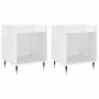 Bedside tables 2 units engineered wood white gloss 40x35x50 cm by vidaXL, Nightstands - Ref: Foro24-830705, Price: 43,35 €, D...