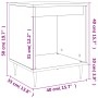 Nachttische 2 Stk. Ingenieurholz glänzend weiß 40x35x50 cm von vidaXL, Nachttische - Ref: Foro24-830705, Preis: 43,35 €, Raba...