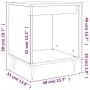 Bedside tables 2 units smoked oak engineered wood 40x35x50 cm by vidaXL, Nightstands - Ref: Foro24-830711, Price: 39,42 €, Di...