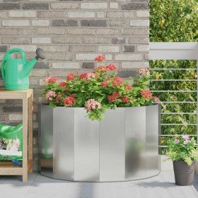 Jardinera Plateado 90 x 45 x 50 cm Acero Galvanizado en Maceteros y jardineras | Comprar online en Foro24