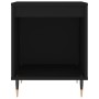 Black engineered wood nightstand 40x35x50 cm by vidaXL, Nightstands - Ref: Foro24-830702, Price: 35,66 €, Discount: %