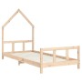 Children's bed frame solid pine wood 90x190 cm by vidaXL, Cribs and beds for children - Ref: Foro24-834561, Price: 90,10 €, D...