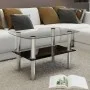 Two-tier glass coffee table by vidaXL, Coffee table - Ref: Foro24-240341, Price: 64,24 €, Discount: %