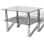 Zweistufiger Couchtisch aus Glas von vidaXL, Couchtisch - Ref: Foro24-240341, Preis: 64,47 €, Rabatt: %