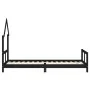 Black pine wood children's bed frame 80x200 cm by vidaXL, Cribs and beds for children - Ref: Foro24-834566, Price: 105,39 €, ...