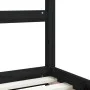 Black pine wood children's bed frame 80x200 cm by vidaXL, Cribs and beds for children - Ref: Foro24-834566, Price: 105,39 €, ...