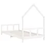 Estructura de cama para niños madera de pino blanco 90x190 cm de vidaXL, Cunas y camas para niños - Ref: Foro24-834562, Preci...