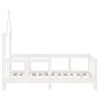 Estructura de cama para niños madera de pino blanco 70x140 cm de vidaXL, Cunas y camas para niños - Ref: Foro24-834556, Preci...