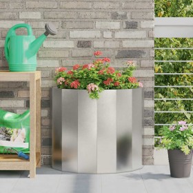 Jardinera Plateado 60 x 30 x 50 cm Acero inoxidable en Maceteros y jardineras | Comprar online en Foro24
