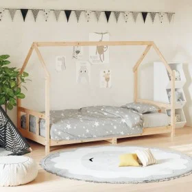 Children's bed frame solid pine wood 90x200 cm by vidaXL, Cribs and beds for children - Ref: Foro24-835718, Price: 116,47 €, ...