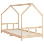 Kinderbettgestell aus massivem Kiefernholz 90x200 cm von vidaXL, Kinderbetten und Betten für Kinder - Ref: Foro24-835718, Pre...